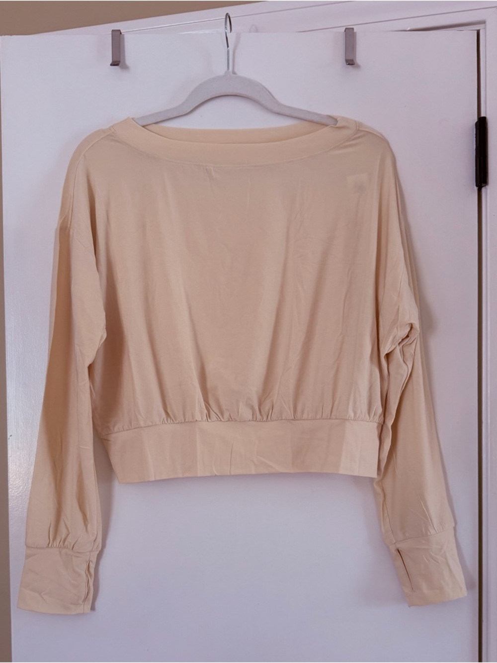 Old Navy Cropped Long-Sleeve Pullover - Cream